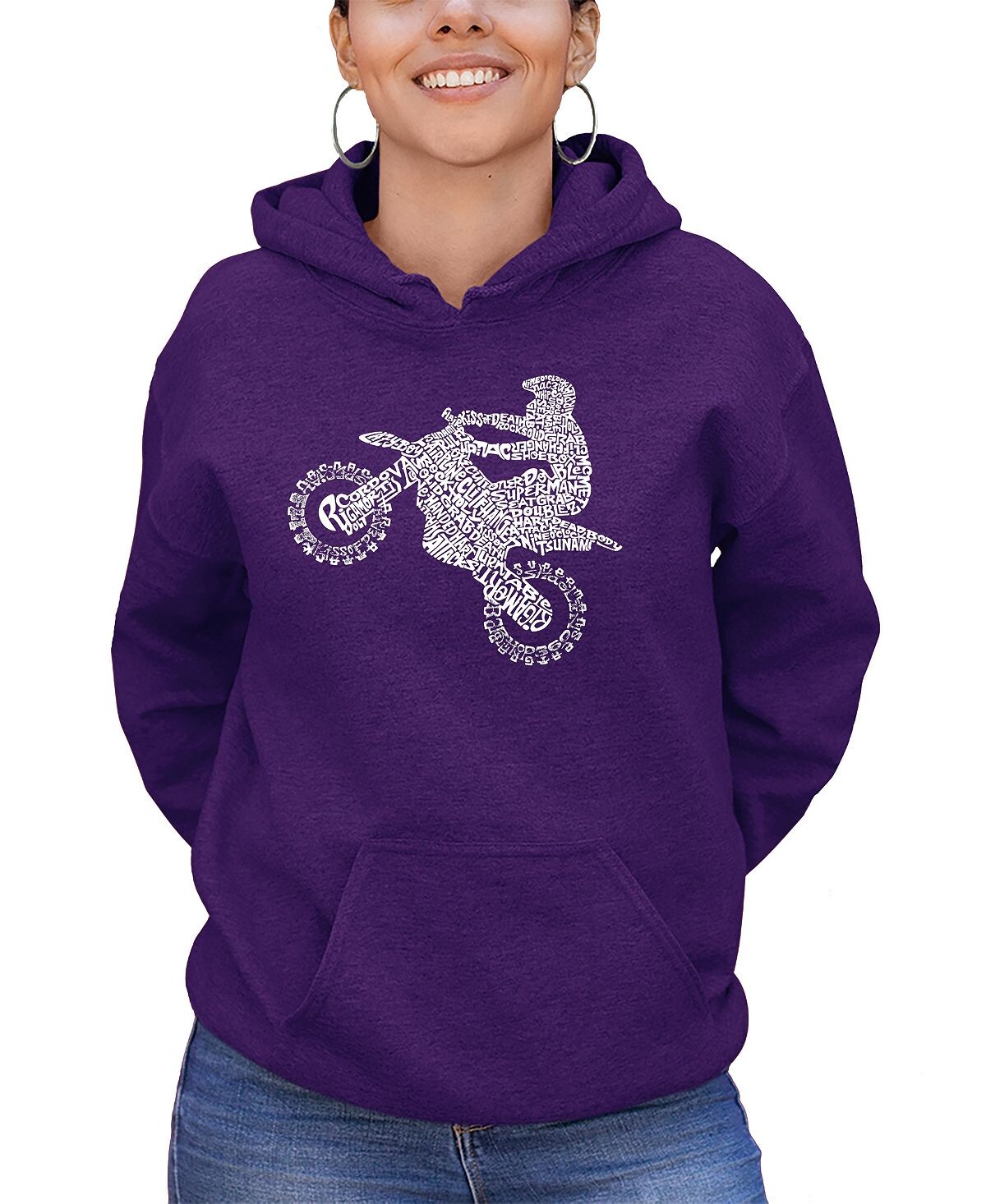 Женская толстовка с капюшоном word art freestyle motocross LA Pop Art, фиолетовый
Женская толстовка с капюшоном word art freestyle motocross LA Pop Art, фиолетовый