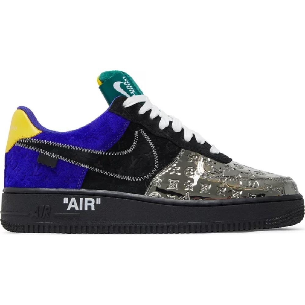 Кроссовки Louis Vuitton x Air Force 1 Low, черный/синий/желтый
Кроссовки Louis Vuitton x Air Force 1 Low, черный/синий/желтый