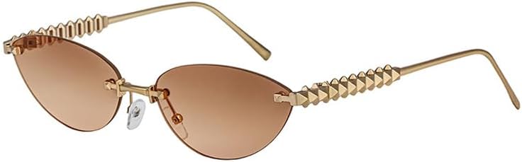 bullabulling Модные безободковые металлические солнцезащитные очки «кошачий глаз» в винтажном стиле, маленькие овальные очки с защитой от УФ-излучения UV400 для женщин и мужчин, для активного отдыха на природе, Light Tea
bullabulling Модные безободковые металлические солнцезащитные очки «кошачий глаз» в винтажном стиле, маленькие овальные очки с защитой от УФ-излучения UV400 для женщин и мужчин, для активного отдыха на природе, Light Tea