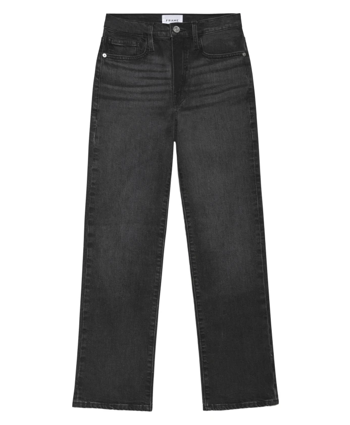 Современные прямые джинсы до щиколотки Frame, черный
Современные прямые джинсы до щиколотки Frame, черный