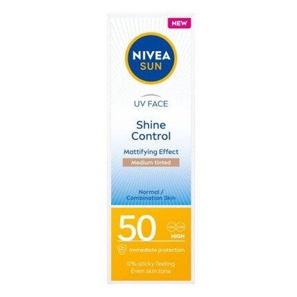 NIVEA Sun UV Face Shine Control Матирующий крем для лица с высоким SPF
NIVEA Sun UV Face Shine Control Матирующий крем для лица с высоким SPF