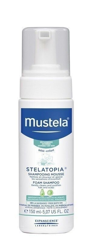 Mustela Bebe Stelatopia детский шампунь для волос, 150 ml
Mustela Bebe Stelatopia детский шампунь для волос, 150 ml