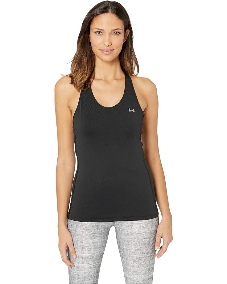Майка Under Armour UA HeatGear Armour Racer Tank, цвет Black/Metallic Silver
Майка Under Armour UA HeatGear Armour Racer Tank, цвет Black/Metallic Silver