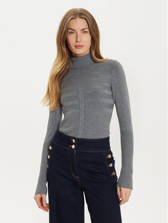 Свитер с высоким воротником приталенного кроя Morgan, серый
Свитер с высоким воротником приталенного кроя Morgan, серый