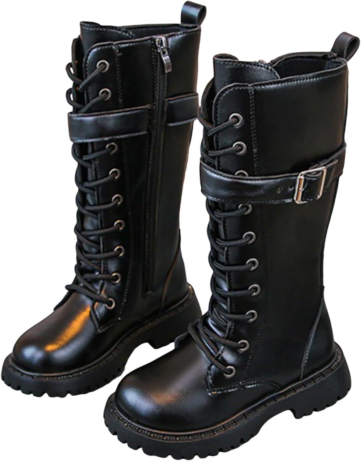 Детские ботинки для девочек с шнуровкой, боевые, до середины голени, сапоги для верховой езды из искусственной кожи, с боковой молнией, в стиле панк и готик, с противоскользящей подошвой, ковбойские ботильоны, для детей 4-12 лет Generic, X02-Bla...
Детские ботинки для девочек с шнуровкой, боевые, до середины голени, сапоги для верховой езды из искусственной кожи, с боковой молнией, в стиле панк и готик, с противоскользящей подошвой, ковбойские ботильоны, для детей 4-12 лет Generic, X02-Bla...