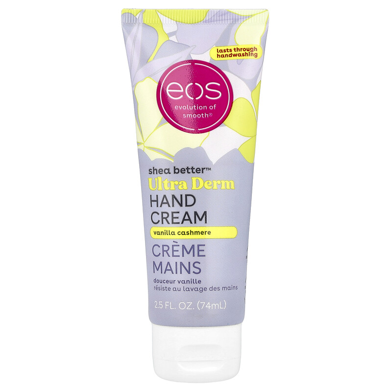 EOS, Shea Better , Ultra Derm, крем для рук, ванильный кашемир, 74 мл (2,5 жидк. Унции)
EOS, Shea Better , Ultra Derm, крем для рук, ванильный кашемир, 74 мл (2,5 жидк. Унции)