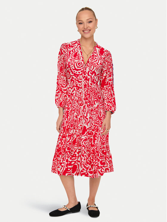 Платье-Рубашка свободного кроя Milana 15308233 Only, красный
Платье-Рубашка свободного кроя Milana 15308233 Only, красный