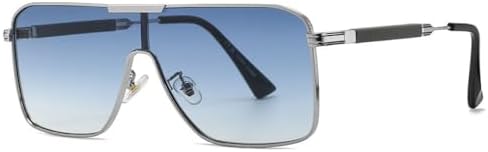 Классические квадратные солнцезащитные очки с плоской верхней частью для женщин и мужчин. Модные солнцезащитные очки в винтажном стиле панк. Большие солнцезащитные очки MTZJH, Silver Blue
Классические квадратные солнцезащитные очки с плоской верхней частью для женщин и мужчин. Модные солнцезащитные очки в винтажном стиле панк. Большие солнцезащитные очки MTZJH, Silver Blue