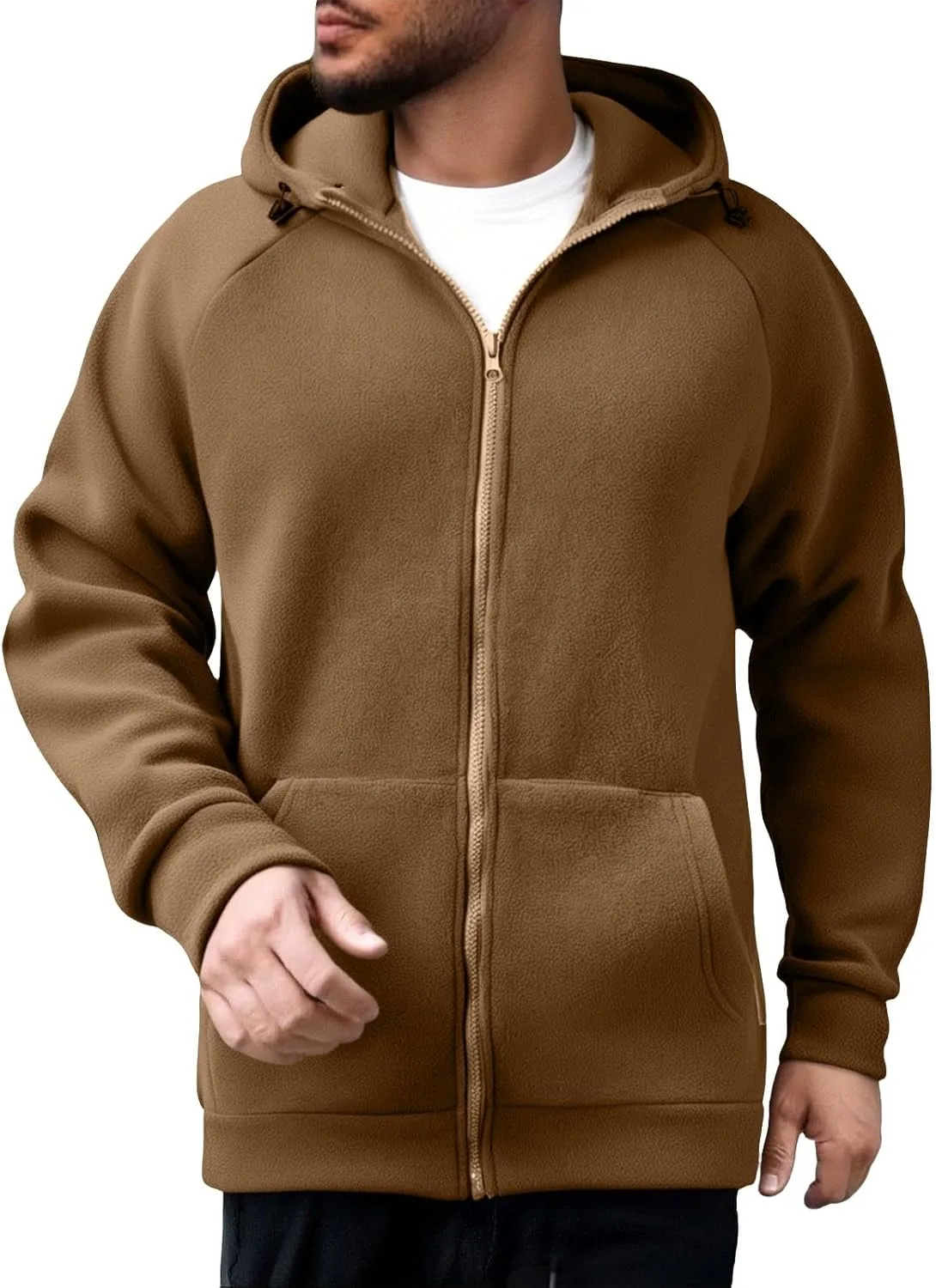 Толстовка с капюшоном Full Zip Fleece для мужчин Casual Slim Fit
Толстовка с капюшоном Full Zip Fleece для мужчин Casual Slim Fit