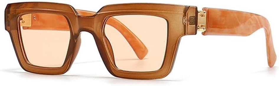 Модные квадратные женские солнцезащитные очки в винтажном стиле, конфетные цвета, прозрачные градиентные очки, мужские солнцезащитные очки в стиле панк LXLHWN, Tea Light Orange
Модные квадратные женские солнцезащитные очки в винтажном стиле, конфетные цвета, прозрачные градиентные очки, мужские солнцезащитные очки в стиле панк LXLHWN, Tea Light Orange