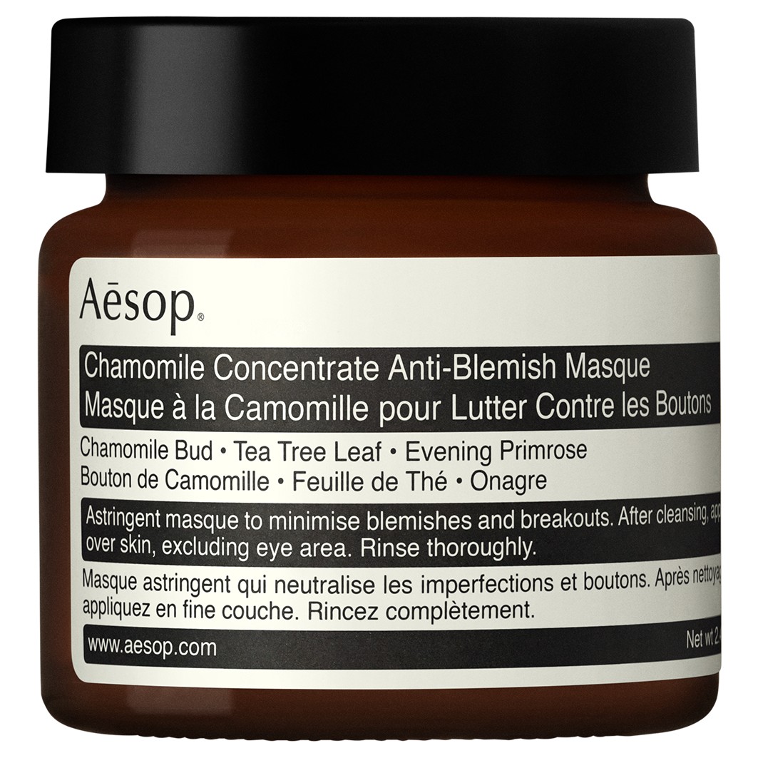 Маска для лица chamomile concentrate anti-blemish masque Aesop, объем 60 мл
Маска для лица chamomile concentrate anti-blemish masque Aesop, объем 60 мл