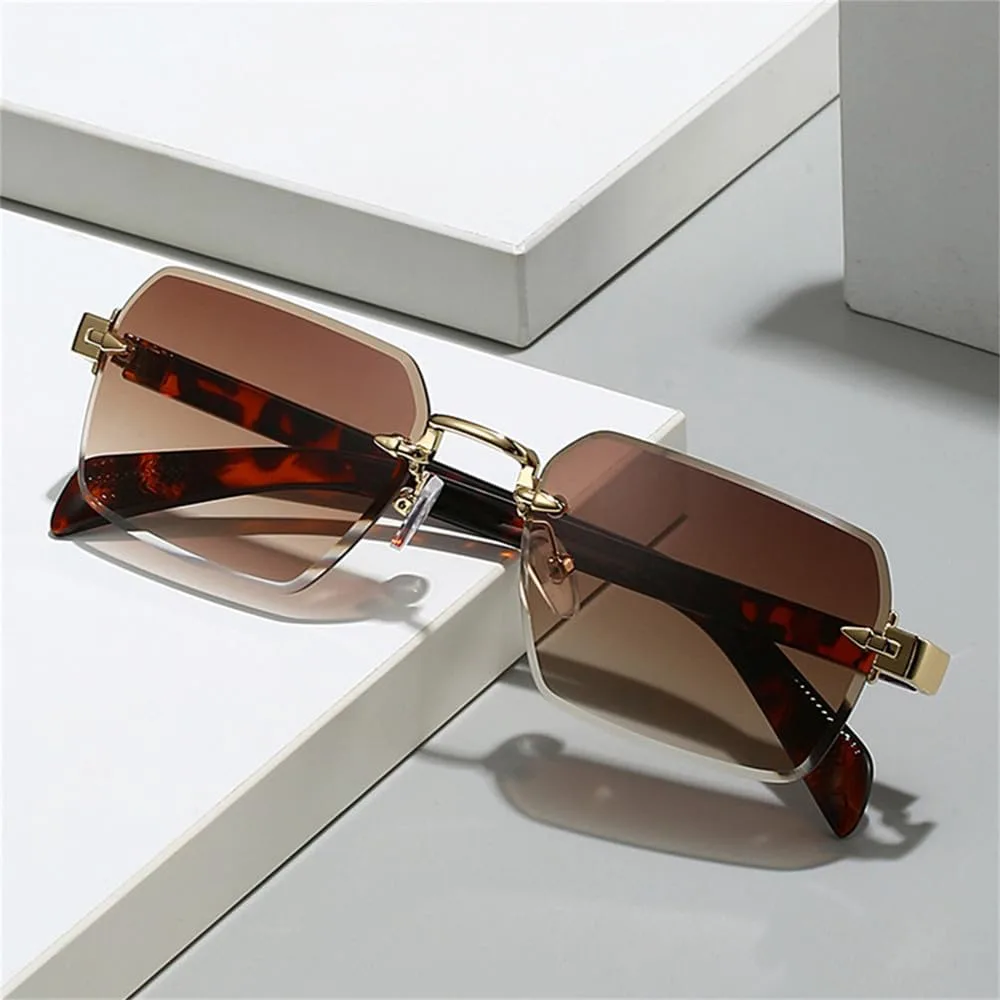 Квадратные солнцезащитные очки без оправы для женщин, прозрачные градиентные линзы, защита от УФ-излучения UV400 для мужчин, панк-очки LANGSER, Gun Green Gray
Квадратные солнцезащитные очки без оправы для женщин, прозрачные градиентные линзы, защита от УФ-излучения UV400 для мужчин, панк-очки LANGSER, Gun Green Gray