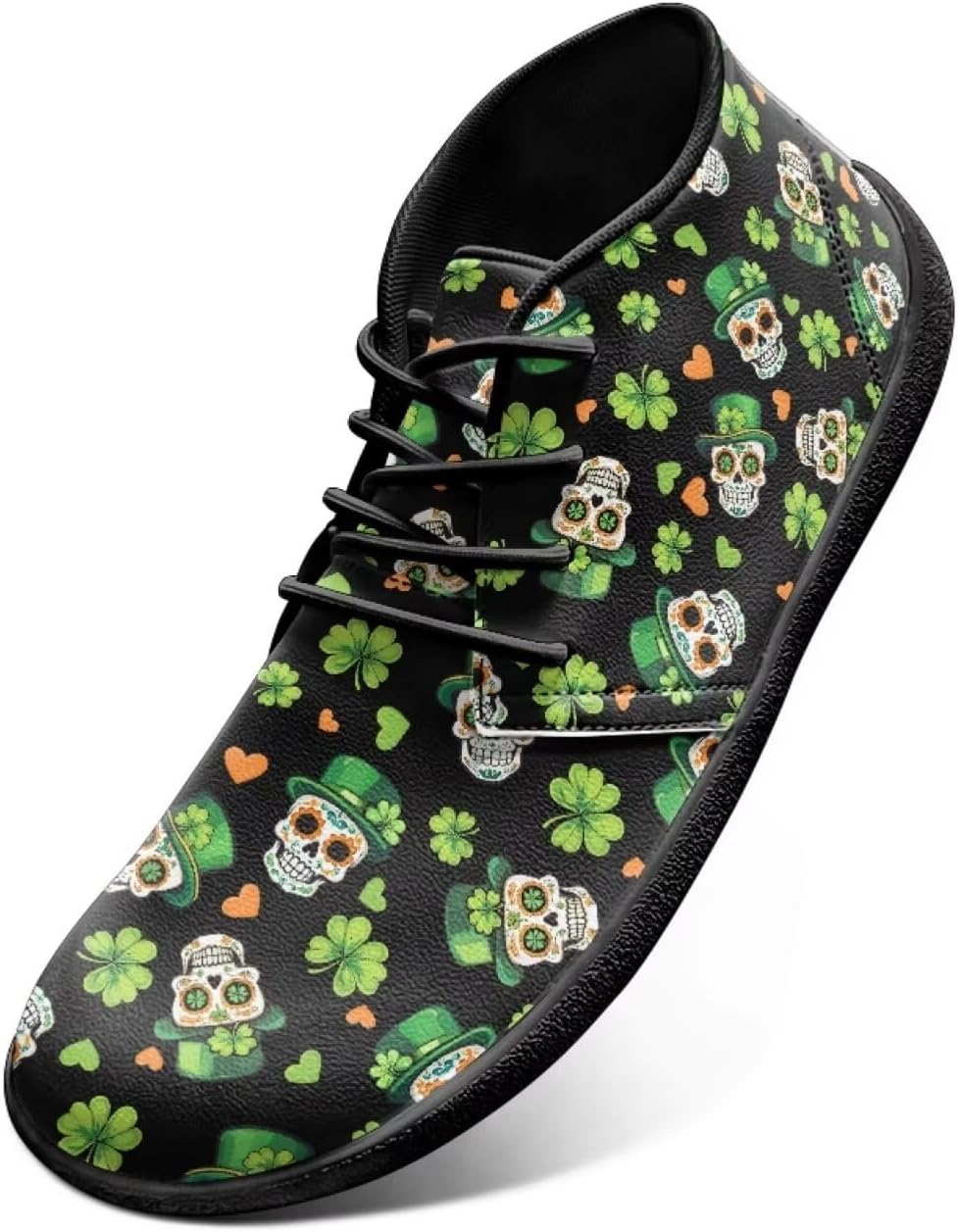 Мужские кроссовки Jeiento Barefoot Shoes St. Patrick's - удобные прогулочные кроссовки с широким носком для мужчин, St. Patrick's Day Sugar Skull
Мужские кроссовки Jeiento Barefoot Shoes St. Patrick's - удобные прогулочные кроссовки с широким носком для мужчин, St. Patrick's Day Sugar Skull