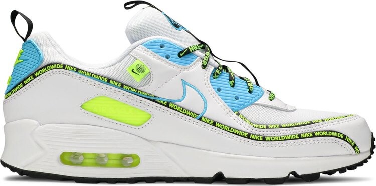 Кроссовки Nike Air Max 90 SE 'Worldwide Pack - Blue Fury Volt', белый
Кроссовки Nike Air Max 90 SE 'Worldwide Pack - Blue Fury Volt', белый