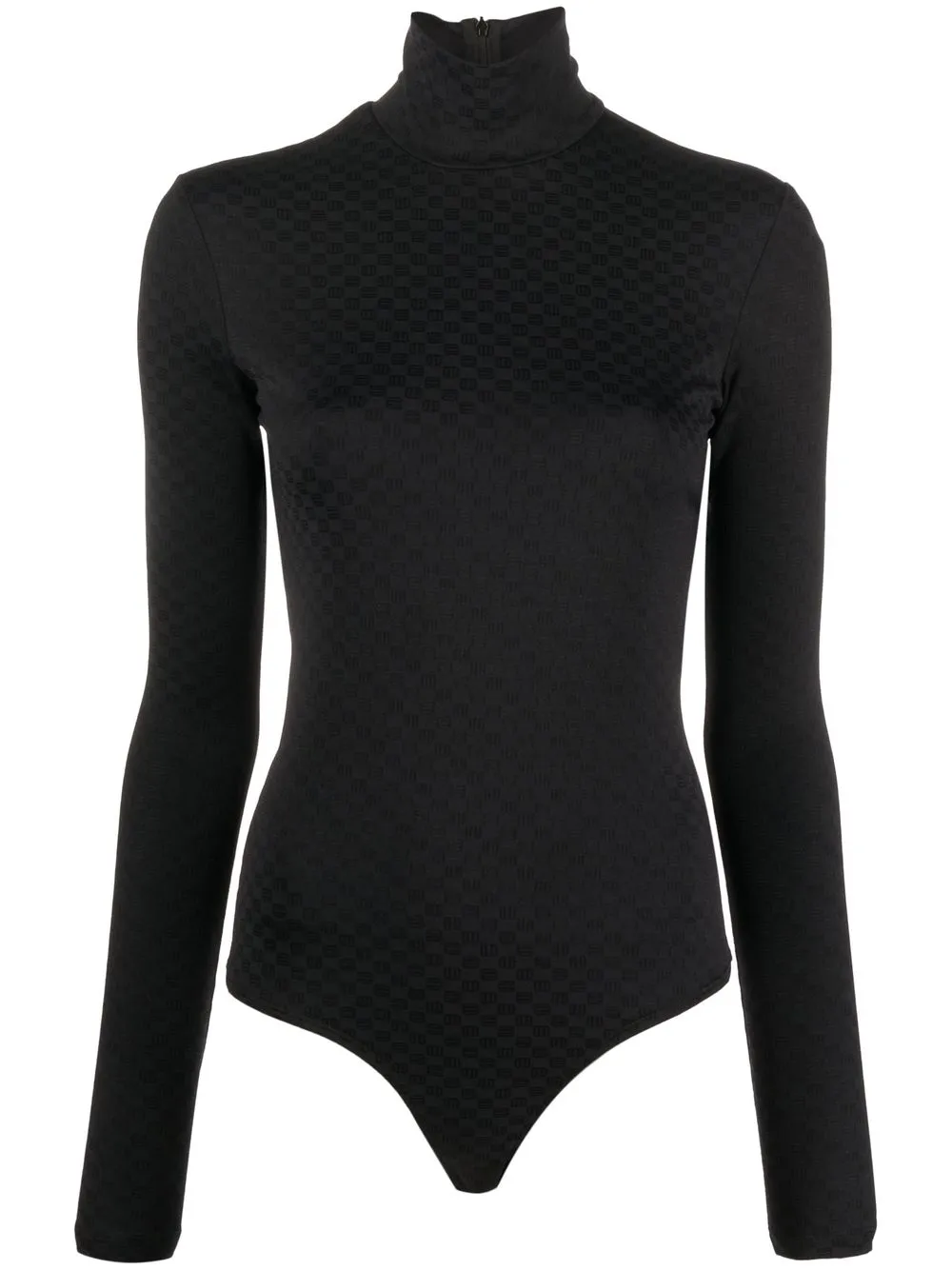 Жаккардовый топ с высоким воротником AMBUSH, черный 
Жаккардовый топ с высоким воротником AMBUSH, черный