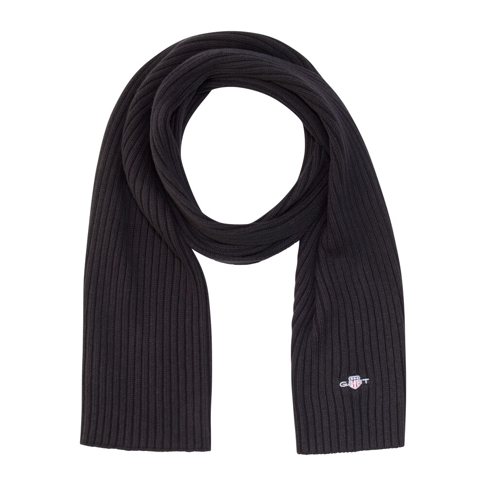Шарф Gant Cotton Blend Logo, черный
Шарф Gant Cotton Blend Logo, черный