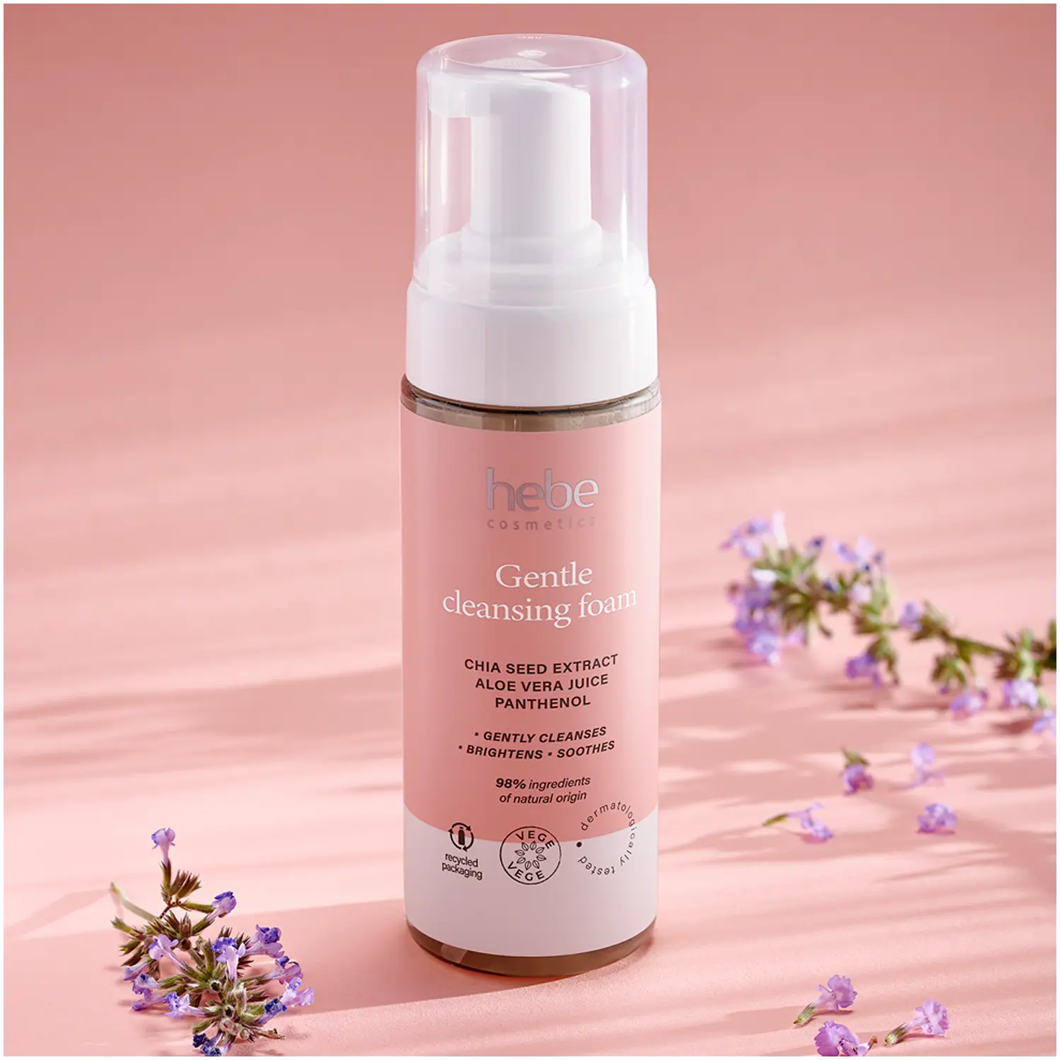 Hebe Cosmetics мягкая очищающая пенка для лица, 150 мл
Hebe Cosmetics мягкая очищающая пенка для лица, 150 мл