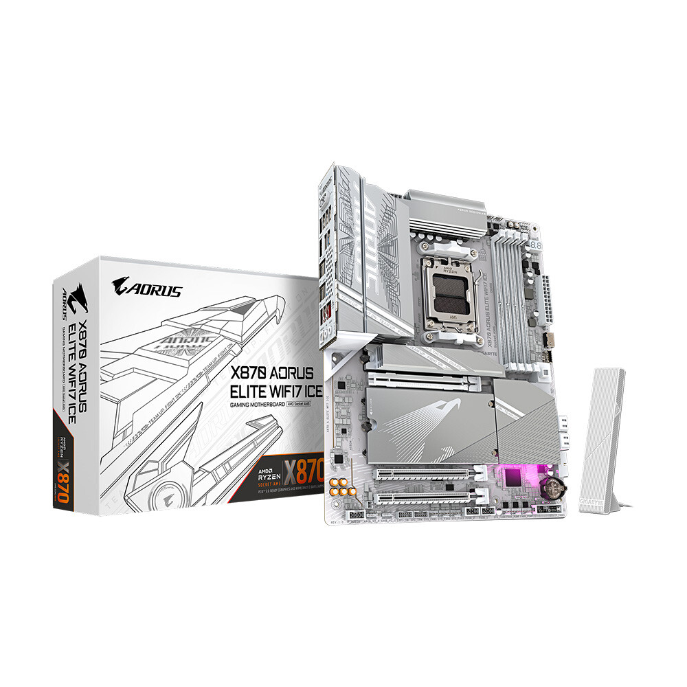 Материнская плата Gigabyte X870 AORUS ELITE WIFI7 ICE, AM5, DDR5, Wi-Fi
Материнская плата Gigabyte X870 AORUS ELITE WIFI7 ICE, AM5, DDR5, Wi-Fi