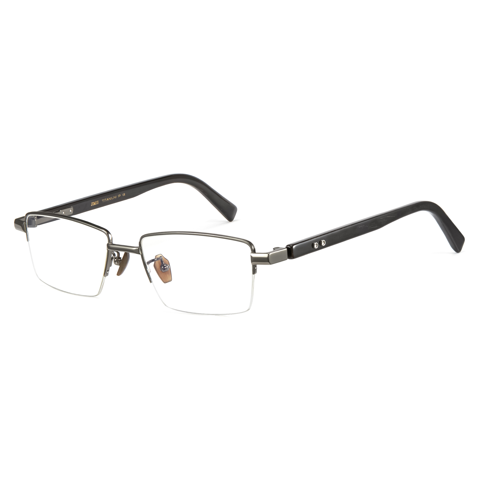 CYXUS Титановая квадратная роговая оправа для очков унисекс, Gun color T09 
CYXUS Титановая квадратная роговая оправа для очков унисекс, Gun color T09