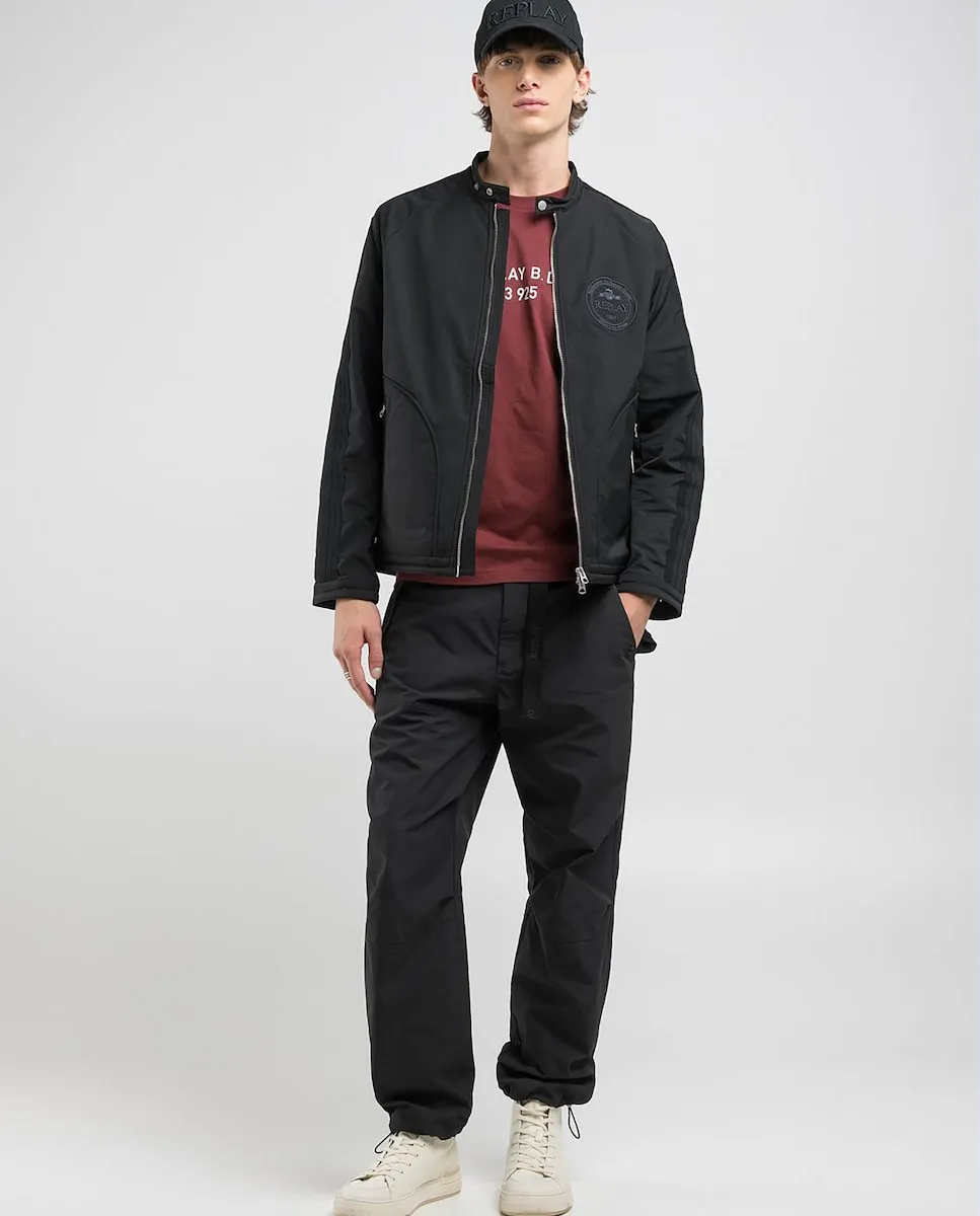 Мужская куртка на молнии с карманами Replay, черный
Мужская куртка на молнии с карманами Replay, черный