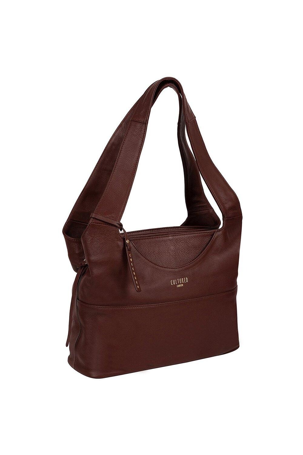 Кожаная сумка через плечо 'Boston' Cultured London, коричневый
Кожаная сумка через плечо 'Boston' Cultured London, коричневый