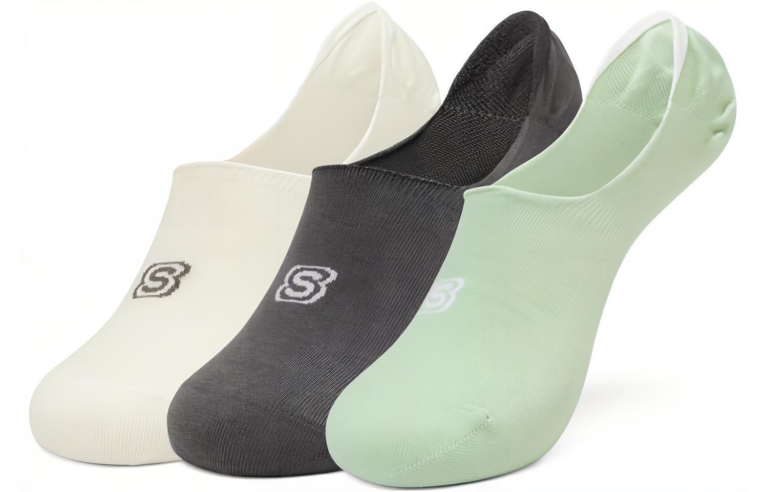 Носки унисекс набор из 3 пар Skechers, белый/темно-серый/зеленый
Носки унисекс набор из 3 пар Skechers, белый/темно-серый/зеленый