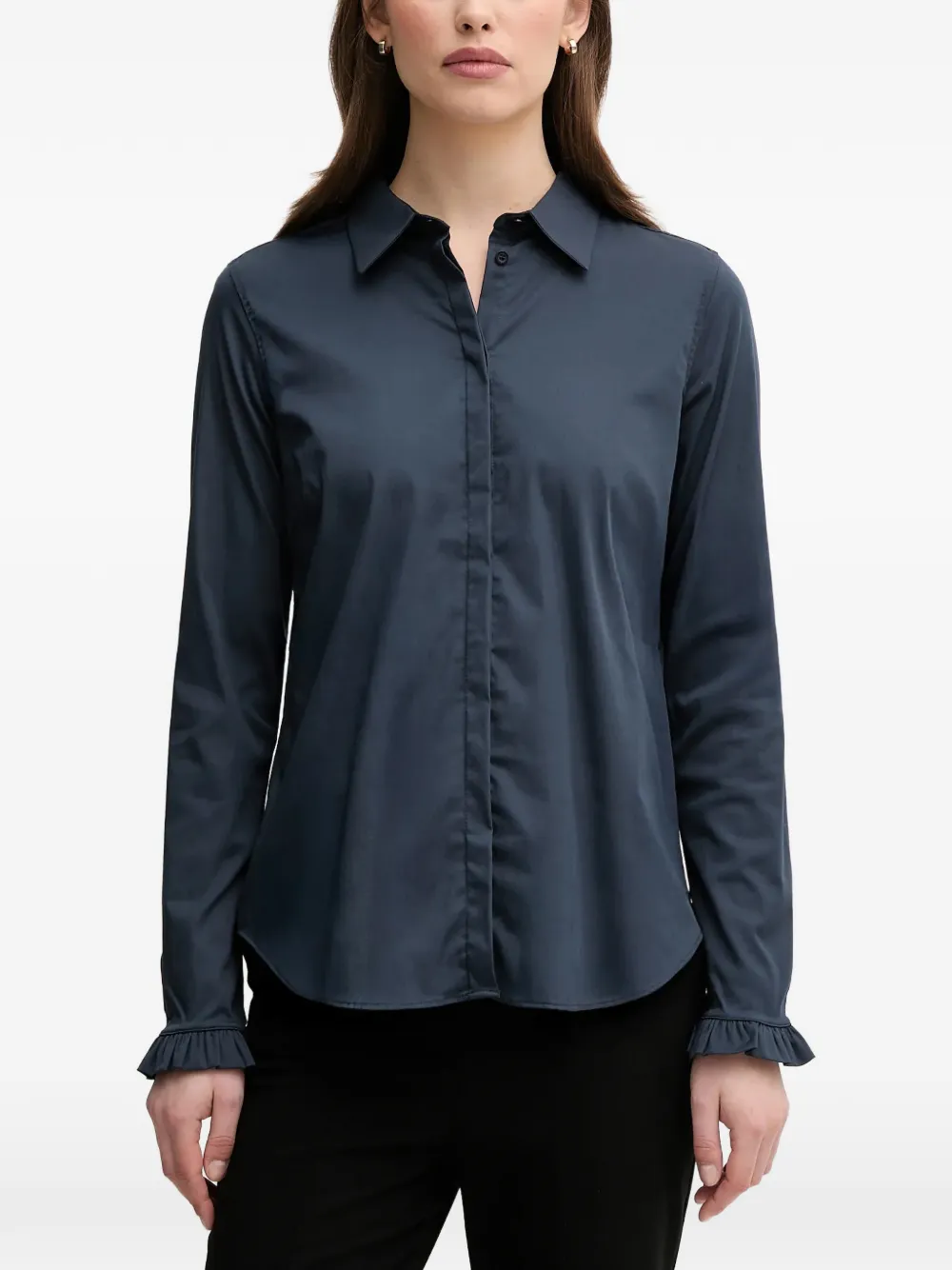 Рубашка Mattie с оборками на манжетах Mos Mosh, синий
Рубашка Mattie с оборками на манжетах Mos Mosh, синий