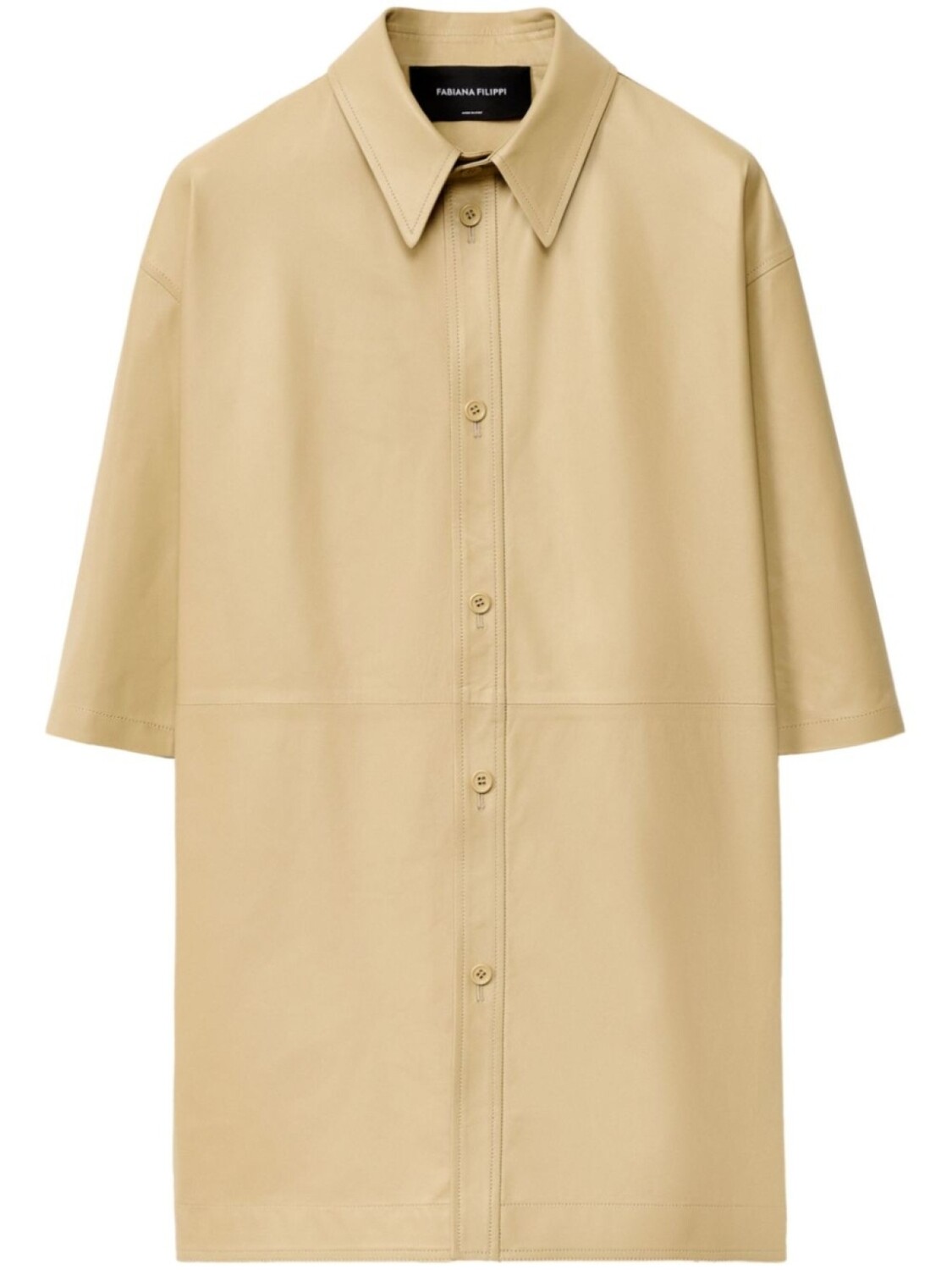 Fabiana Filippi кожаная рубашка, коричневый
Fabiana Filippi кожаная рубашка, коричневый