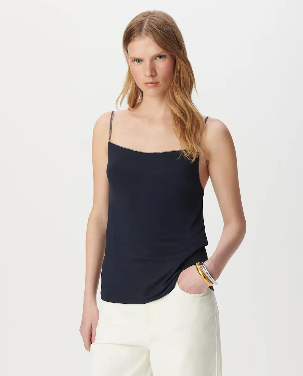 Женский топ на бретелях IKKS, темно-синий
Женский топ на бретелях IKKS, темно-синий