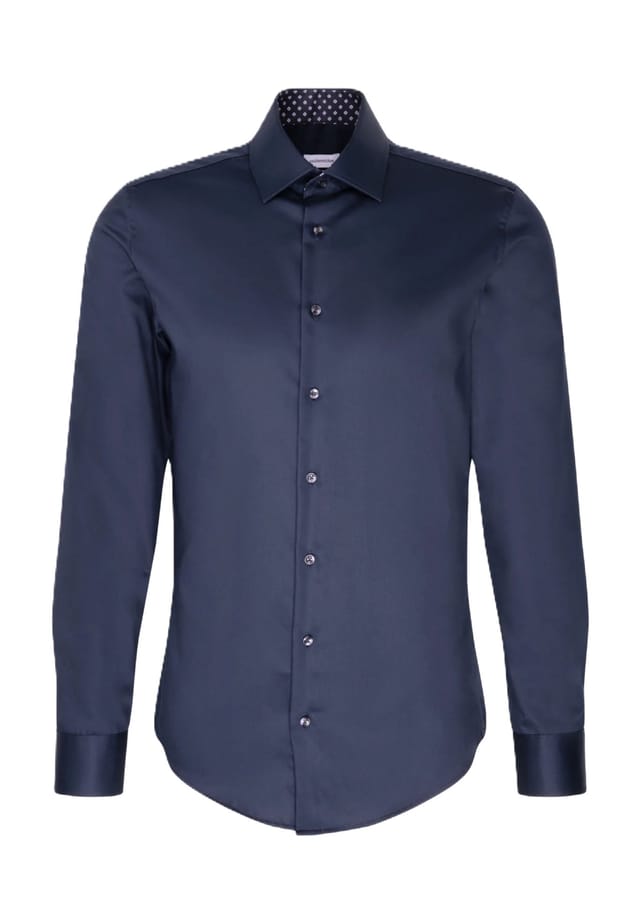 Рубашка Smart Essentials Business с длинным рукавом и воротником Kent Seidensticker, синий
Рубашка Smart Essentials Business с длинным рукавом и воротником Kent Seidensticker, синий