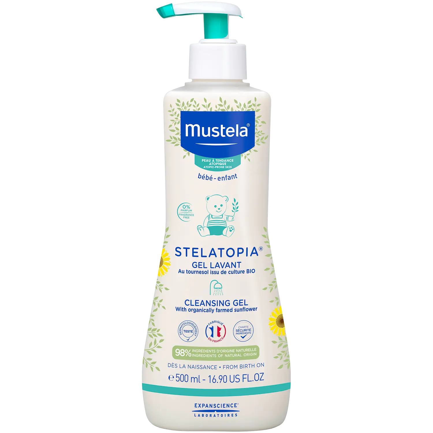 Mustela Stelatopia гель для стирки детский, 500 мл
Mustela Stelatopia гель для стирки детский, 500 мл