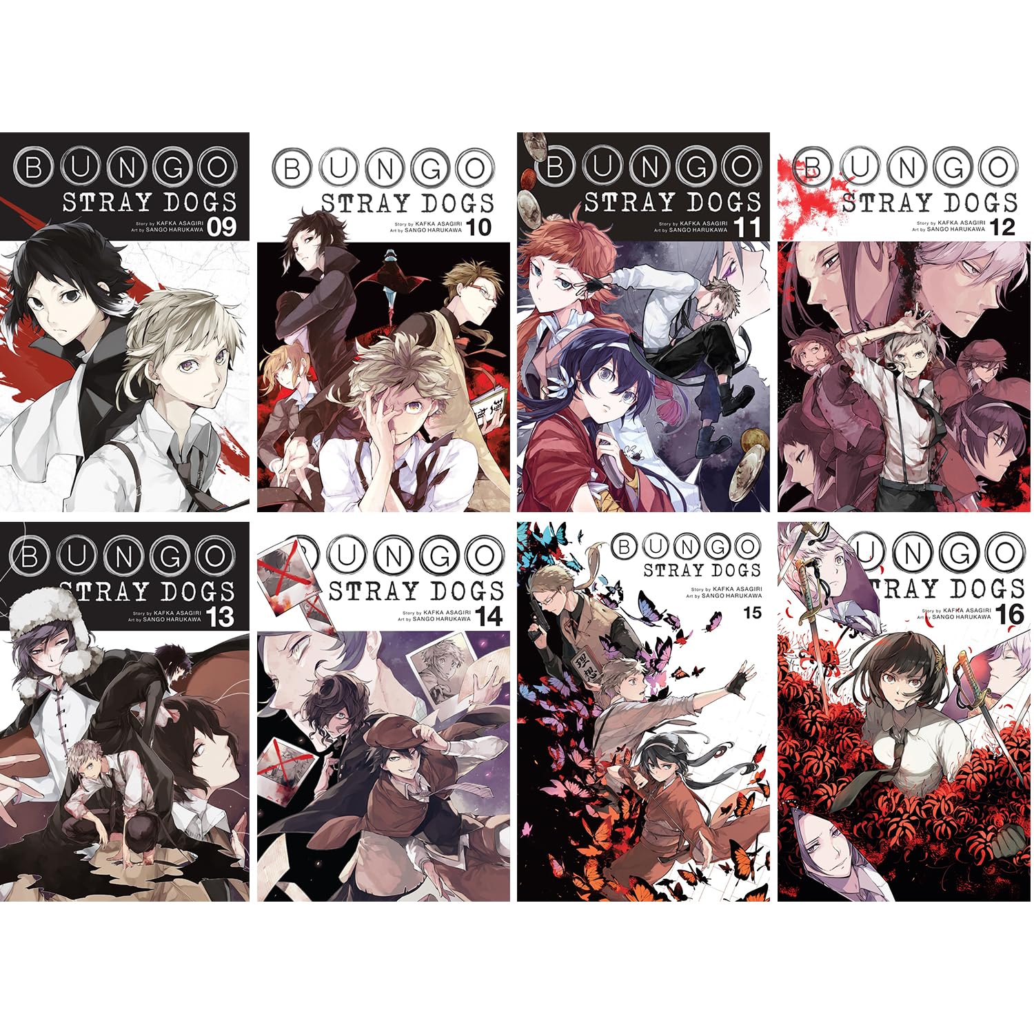 Bungo Stray Dogs Manga Set Vol 9-16 (Yen Press)
Bungo Stray Dogs Manga Set Vol 9-16 (Yen Press)
