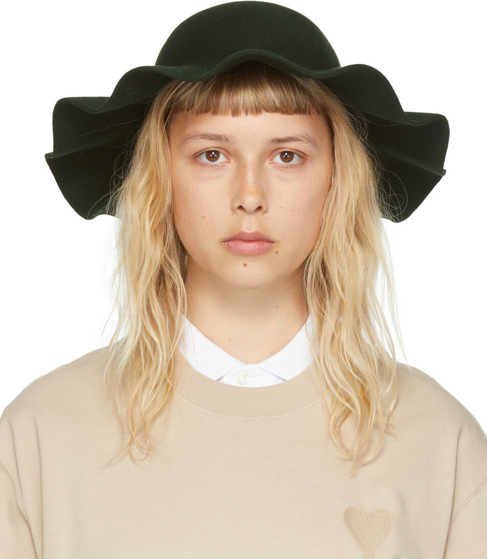 Зеленая шапка из валяного меха зайца Borsalino Edition AMI Alexandre Mattiussi
Зеленая шапка из валяного меха зайца Borsalino Edition AMI Alexandre Mattiussi