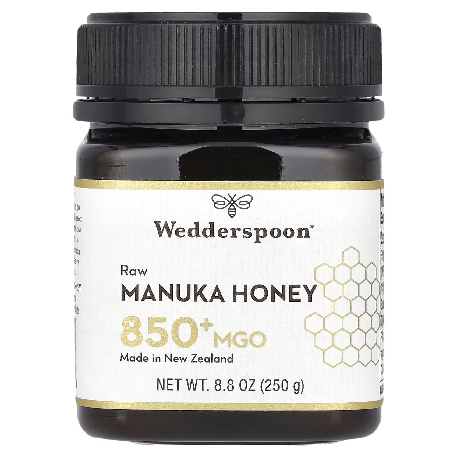 Сырой мед манука, MGO 850+, 8,8 унции (250 г) Wedderspoon
Сырой мед манука, MGO 850+, 8,8 унции (250 г) Wedderspoon