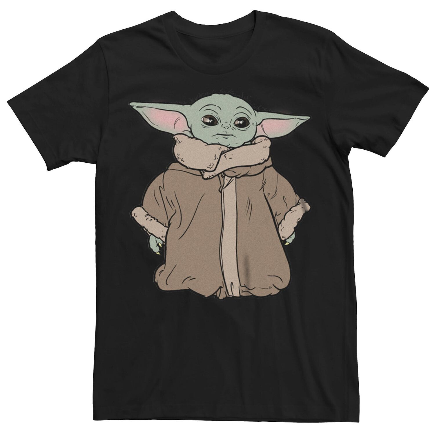 Мужская футболка с рисунком «Звездные войны» и «Мандалорский портрет Грогу» Licensed Character 
Мужская футболка с рисунком «Звездные войны» и «Мандалорский портрет Грогу» Licensed Character