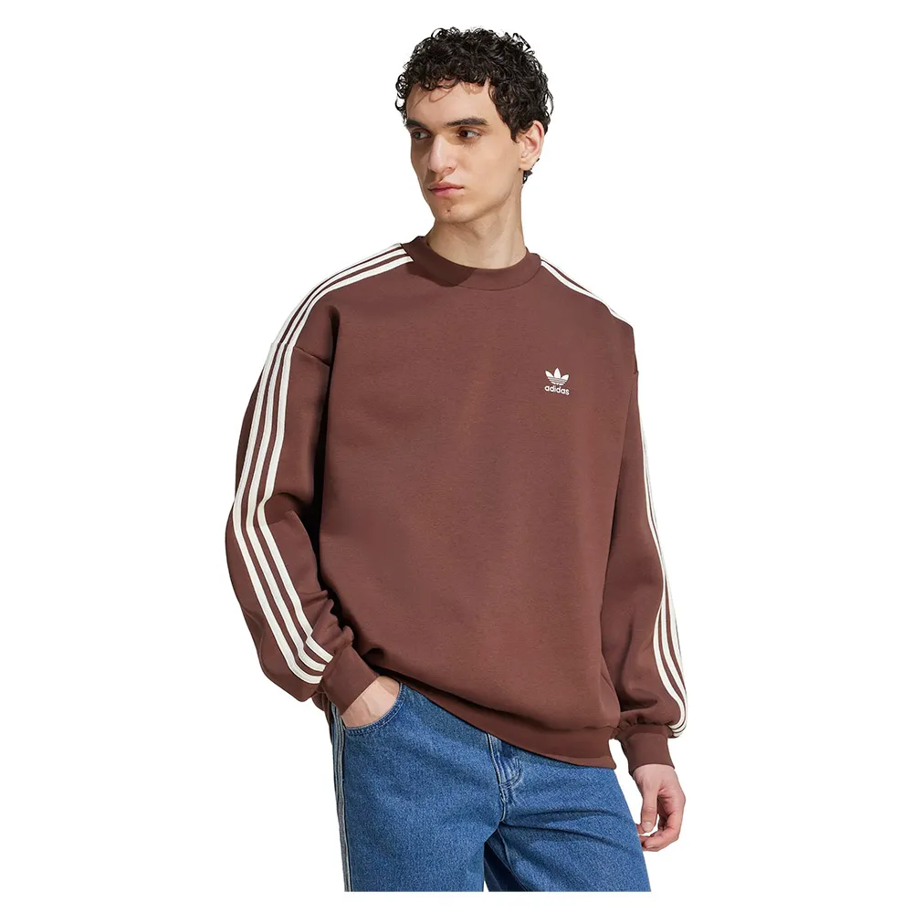 Толстовка adidas Originals Adicolor Oversized Crew, коричневый 
Толстовка adidas Originals Adicolor Oversized Crew, коричневый