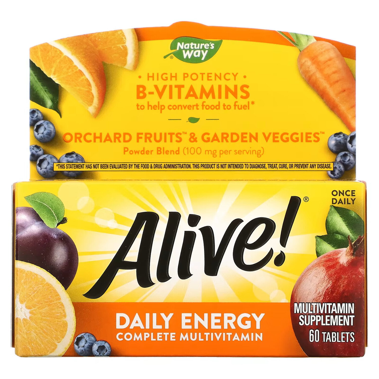 Nature's Way Alive мультивитамини и мультиминералы, 60 таблеток
Nature's Way Alive мультивитамини и мультиминералы, 60 таблеток