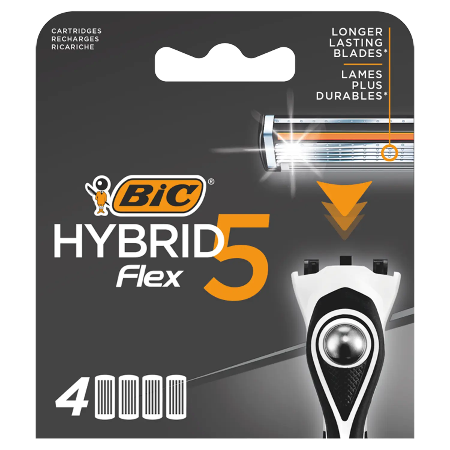 Bic Hybrid5 Flex картриджи для бритвы, 4 шт/1 упаковка
Bic Hybrid5 Flex картриджи для бритвы, 4 шт/1 упаковка