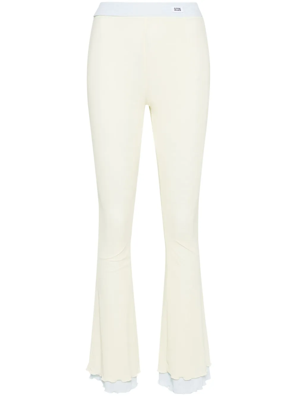 Многослойные расклешенные брюки GCDS, желтый 
Многослойные расклешенные брюки GCDS, желтый