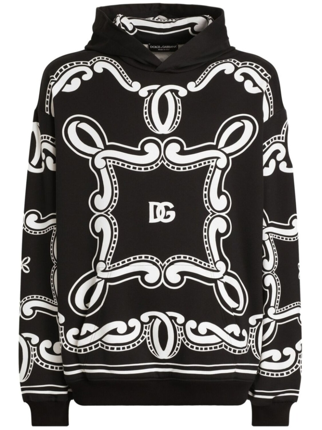 Толстовка с капюшоном с принтом банданы Dolce & Gabbana, черный
Толстовка с капюшоном с принтом банданы Dolce & Gabbana, черный