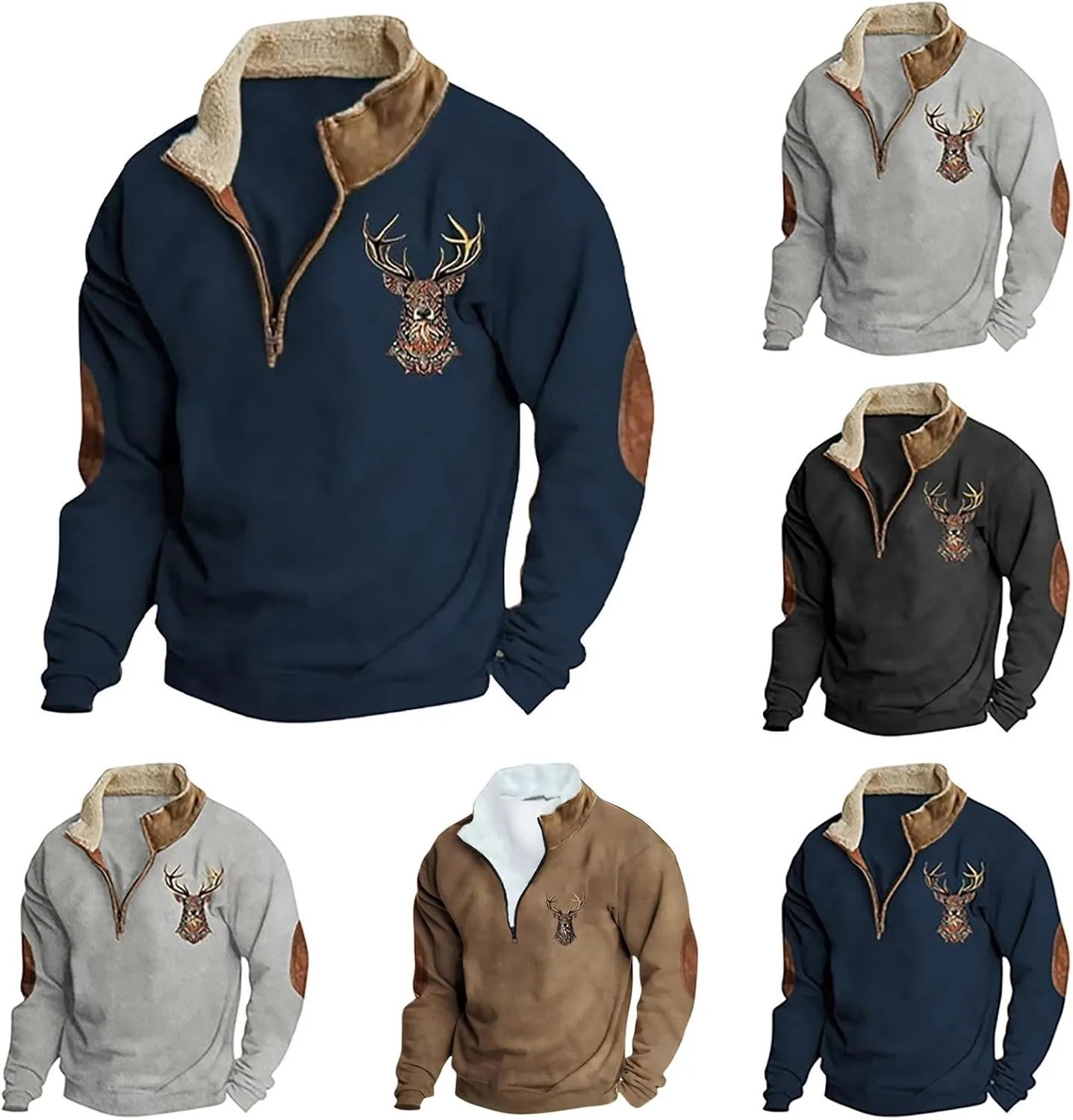 Мужской флисовый худи с длинным рукавом и 1/4 молнией XuttHJH
Мужской флисовый худи с длинным рукавом и 1/4 молнией XuttHJH