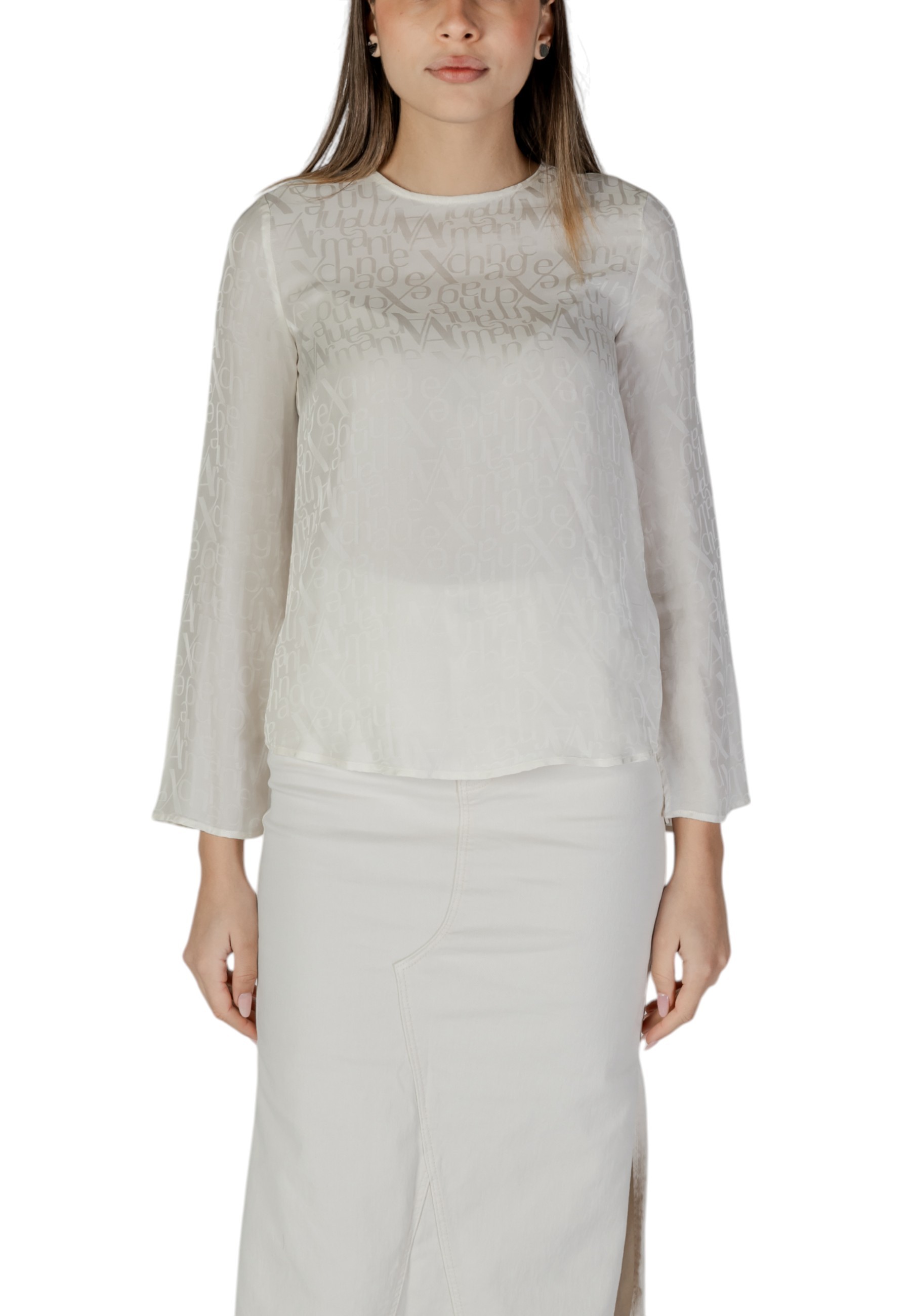 Блуза Armani Exchange с широкими рукавами, бежевый
Блуза Armani Exchange с широкими рукавами, бежевый