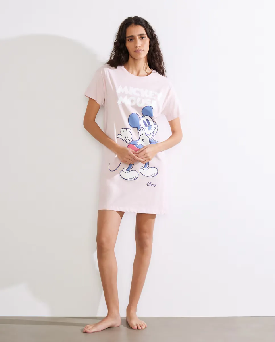 Ночная рубашка с короткими рукавами и принтом Микки Мауса Easy Wear, цвет Rosa claro
Ночная рубашка с короткими рукавами и принтом Микки Мауса Easy Wear, цвет Rosa claro