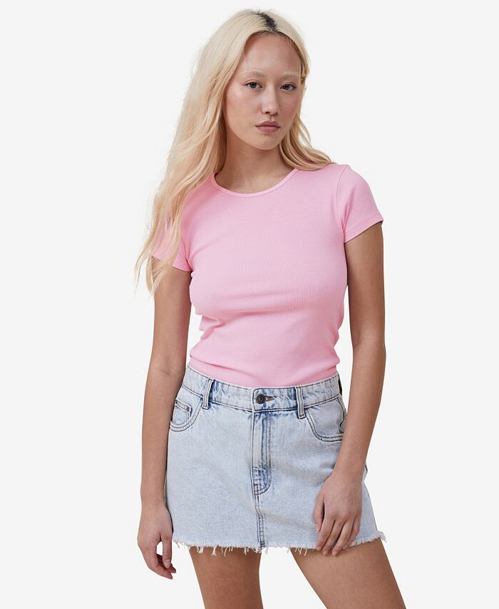 Женская футболка с коротким рукавом The One Rib Crew COTTON ON, розовый
Женская футболка с коротким рукавом The One Rib Crew COTTON ON, розовый