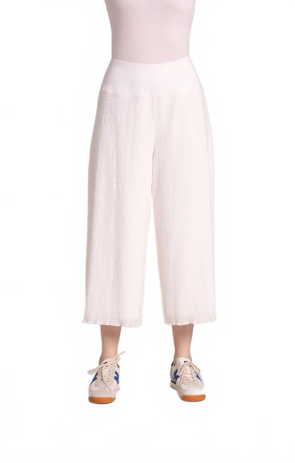 Широкие брюки-капри Pop в белом цвете Sympli, белый
Широкие брюки-капри Pop в белом цвете Sympli, белый