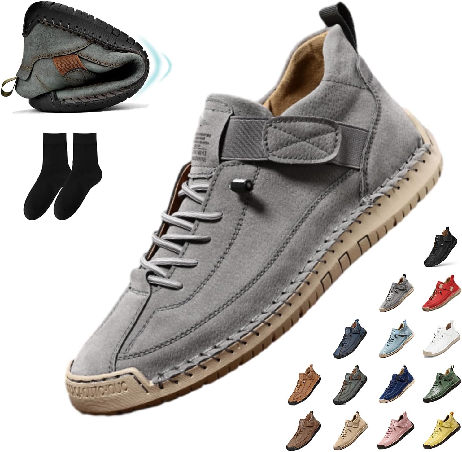 Женские повседневные ботинки-чукка на щиколотке, слипоны, дышащие лоферы, ручной работы кроссовки, средние по высоте, для ходьбы и вождения, плоская подошва Generic, серый
Женские повседневные ботинки-чукка на щиколотке, слипоны, дышащие лоферы, ручной работы кроссовки, средние по высоте, для ходьбы и вождения, плоская подошва Generic, серый