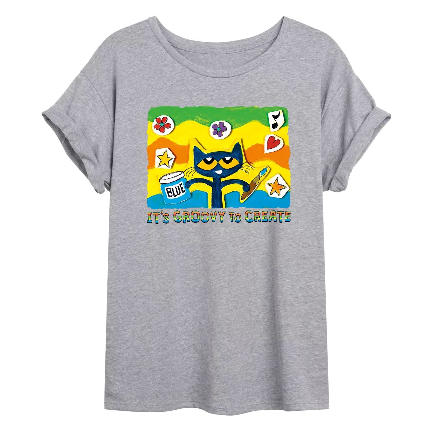 Большая футболка с рисунком кота Пита для юниоров «Groovy To Create» Licensed Character
Большая футболка с рисунком кота Пита для юниоров «Groovy To Create» Licensed Character
