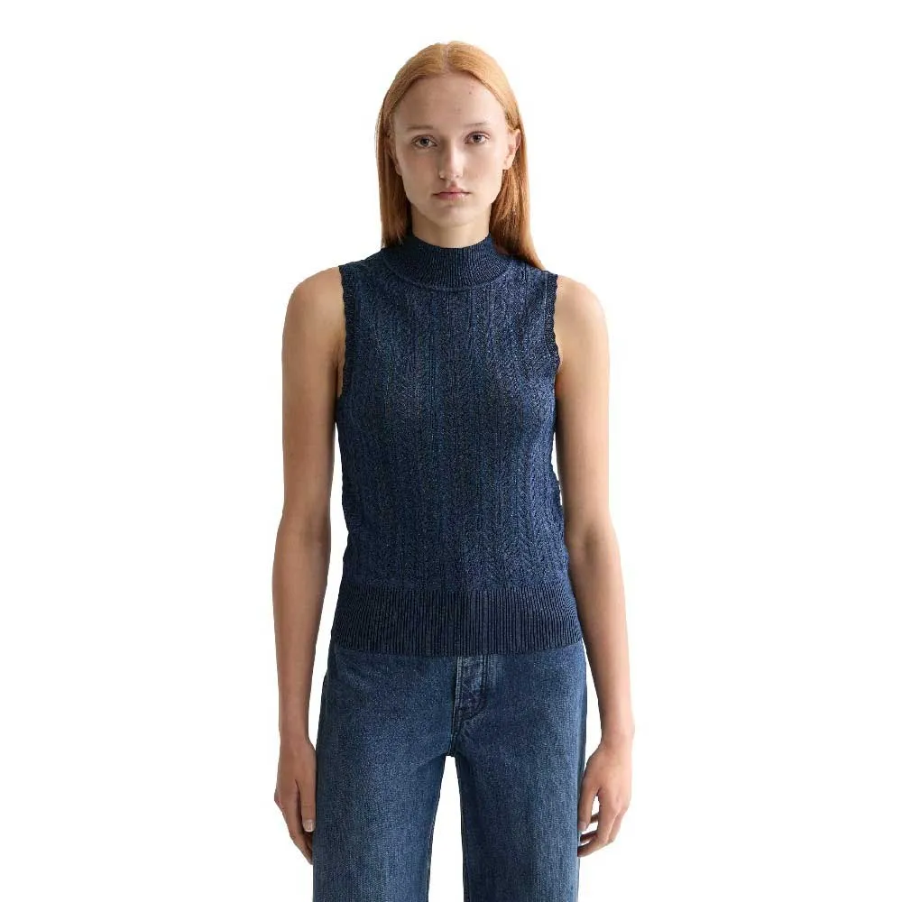 Футболка без рукавов Scotch & Soda Metallic Pointelle Knitted, синий
Футболка без рукавов Scotch & Soda Metallic Pointelle Knitted, синий