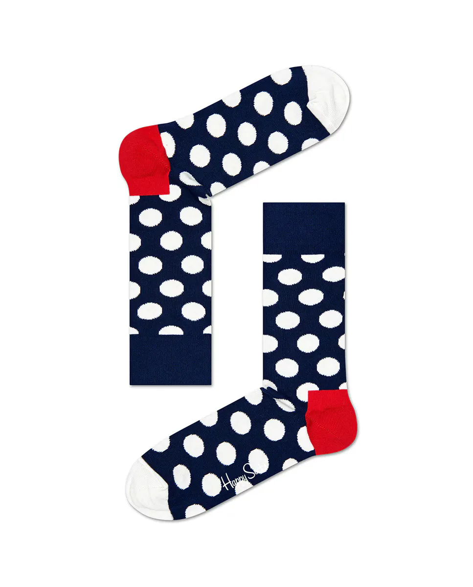 Короткие носки с принтом Happy Socks, синий 
Короткие носки с принтом Happy Socks, синий