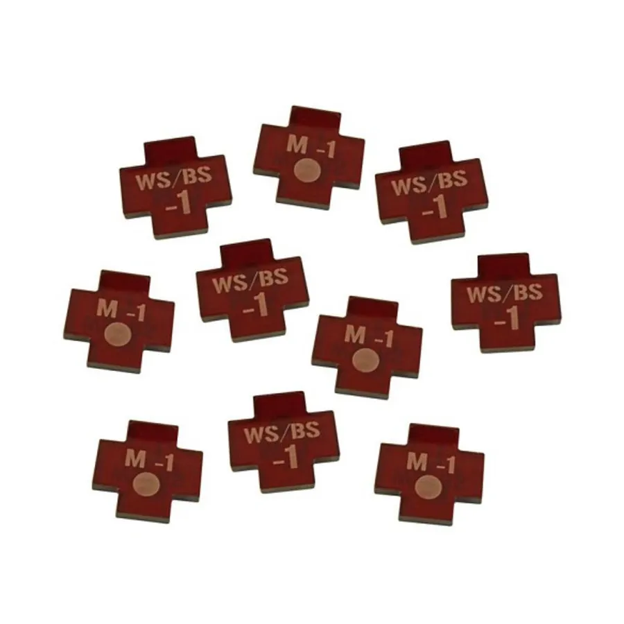 Половинки жетонов здоровья, полупрозрачные красные, Warhammer 40k - Kill Team Accessories (Litko Aerosystems)
Половинки жетонов здоровья, полупрозрачные красные, Warhammer 40k - Kill Team Accessories (Litko Aerosystems)